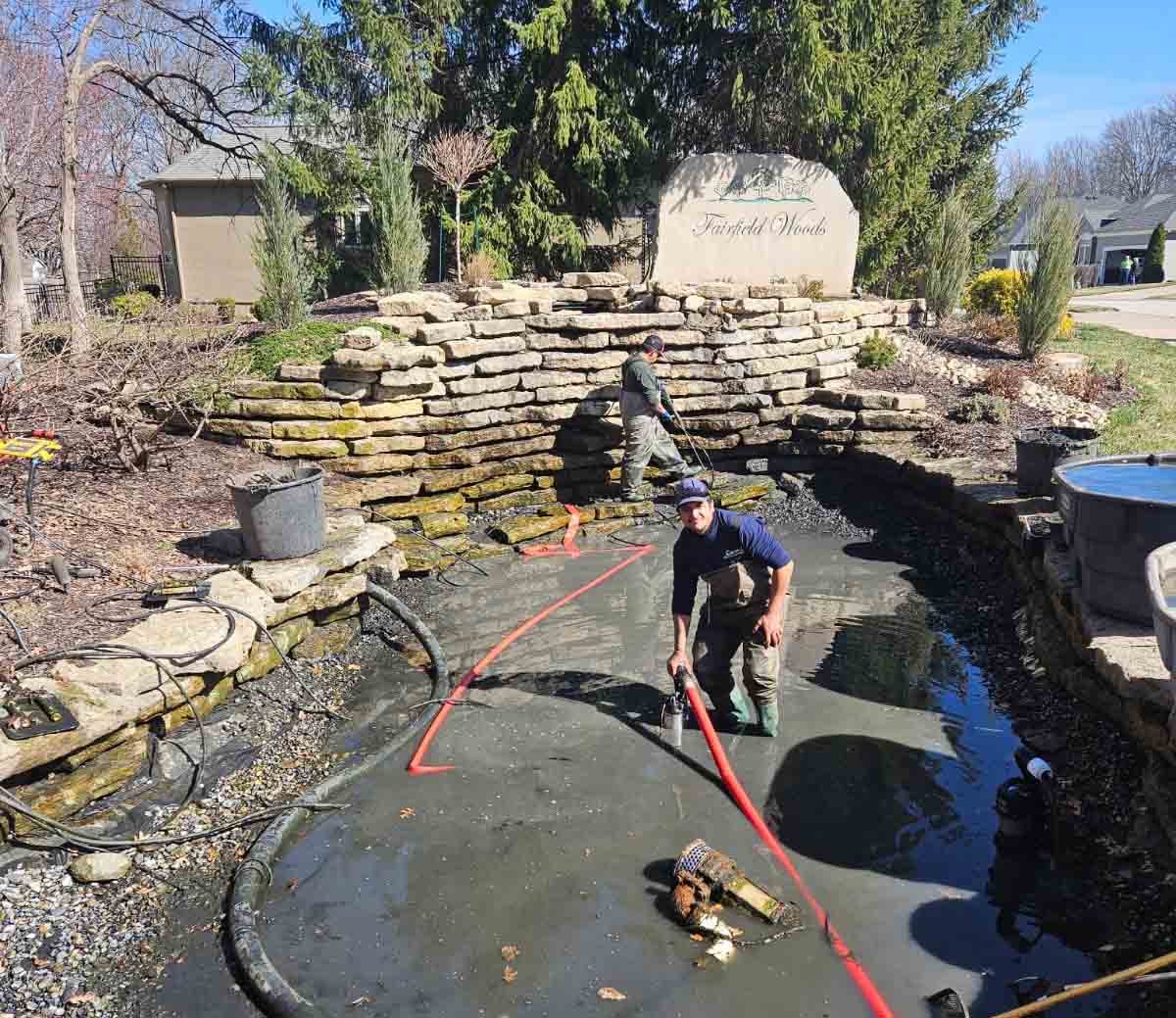 Pond Cleaning - Swan’s Water Gardens